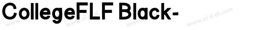 CollegeFLF Black字体转换